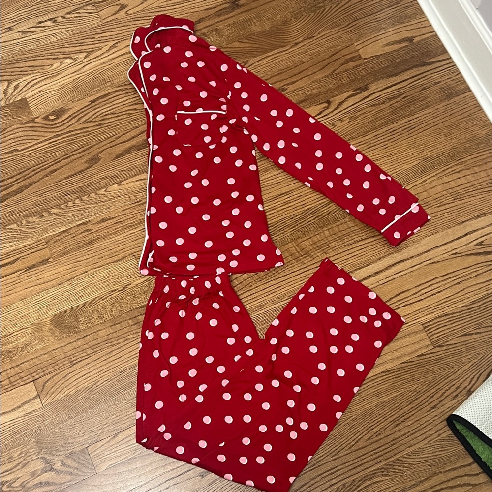 Kate Spade Red Polka Dot Pajama Set